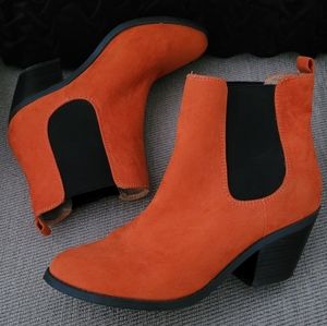 orange womens boots